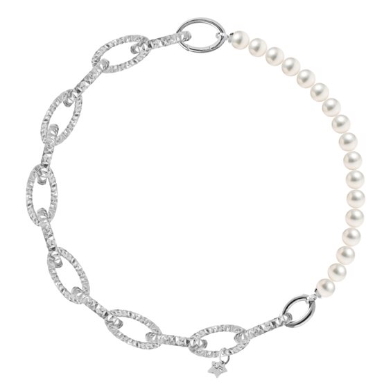 Necklace Rebecca Woman Diva Pearls in Alluminium Perla BDAKBB04 - BDAKBB04